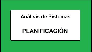 Planificación